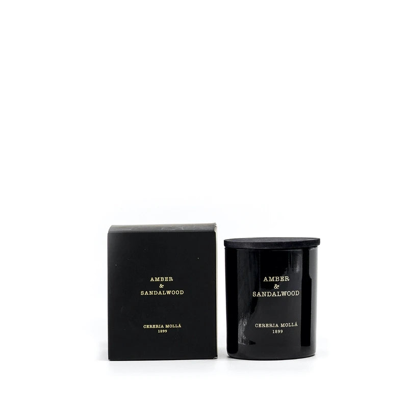 Amber & Sandalwood Premium Candle - Cereria Molla
