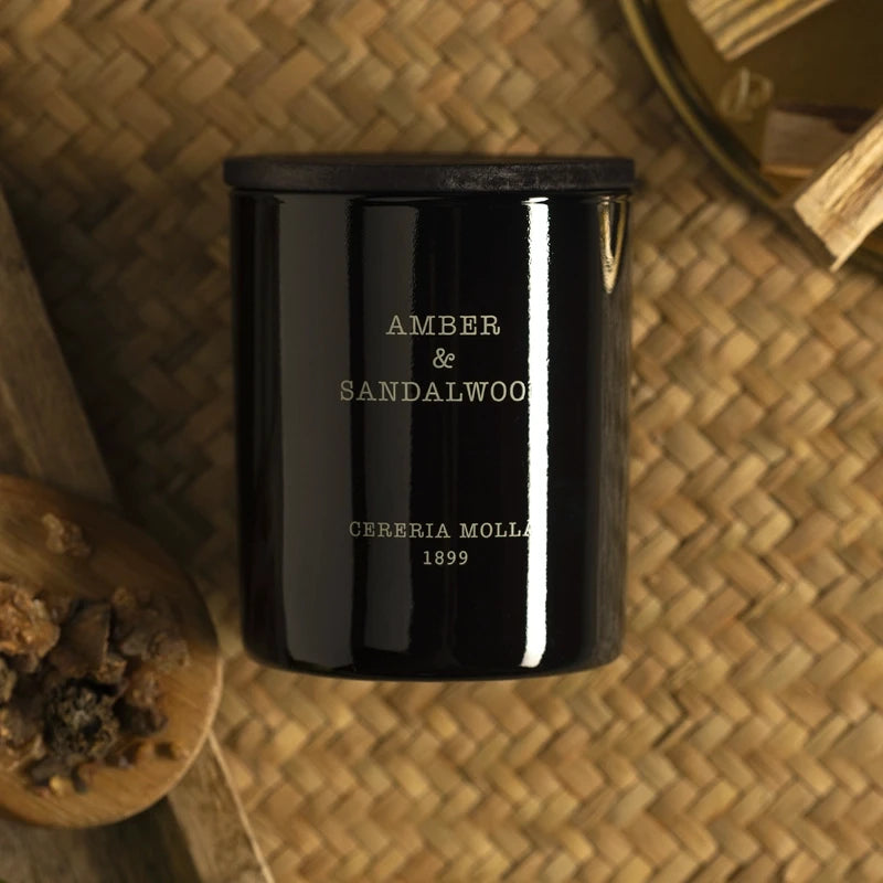 Amber & Sandalwood Premium Candle - Cereria Molla