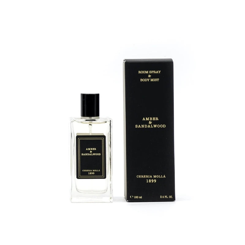 Amber & Sandalwood Room & Body Spray - Cereria Molla