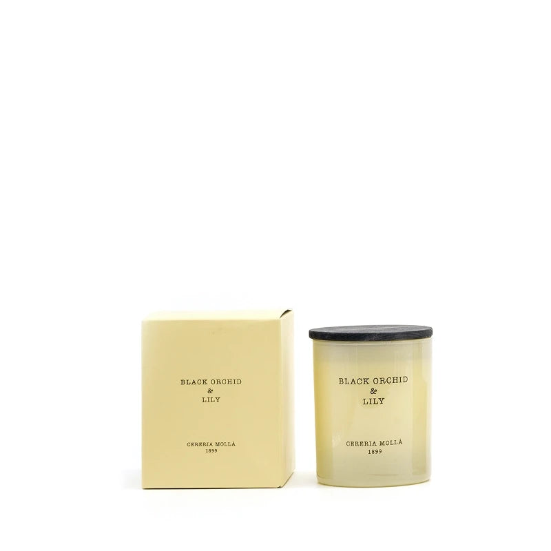 Black Orchid & Lily Premium Candle - Cereria Molla