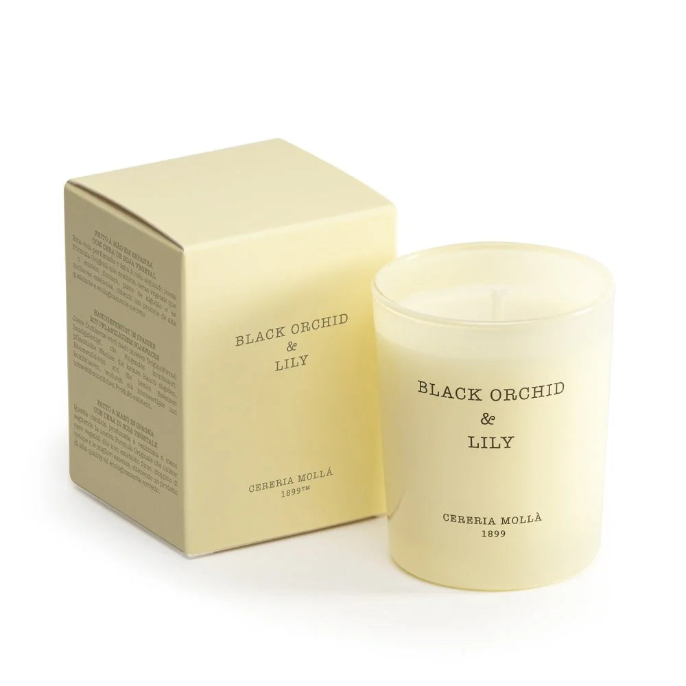 Black Orchid & Lily Mini Candle - Cereria Molla