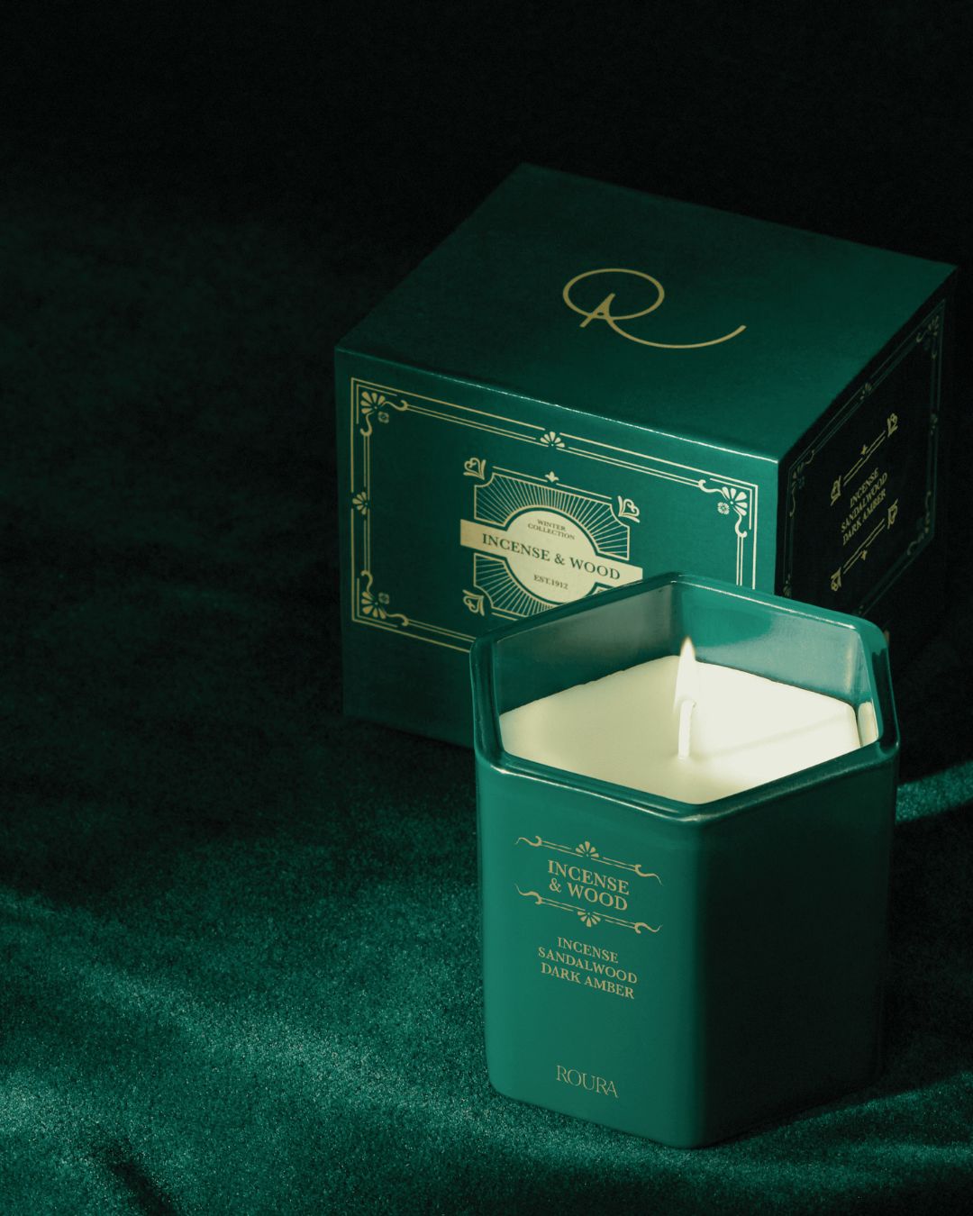 Roura candle Incense & Wood