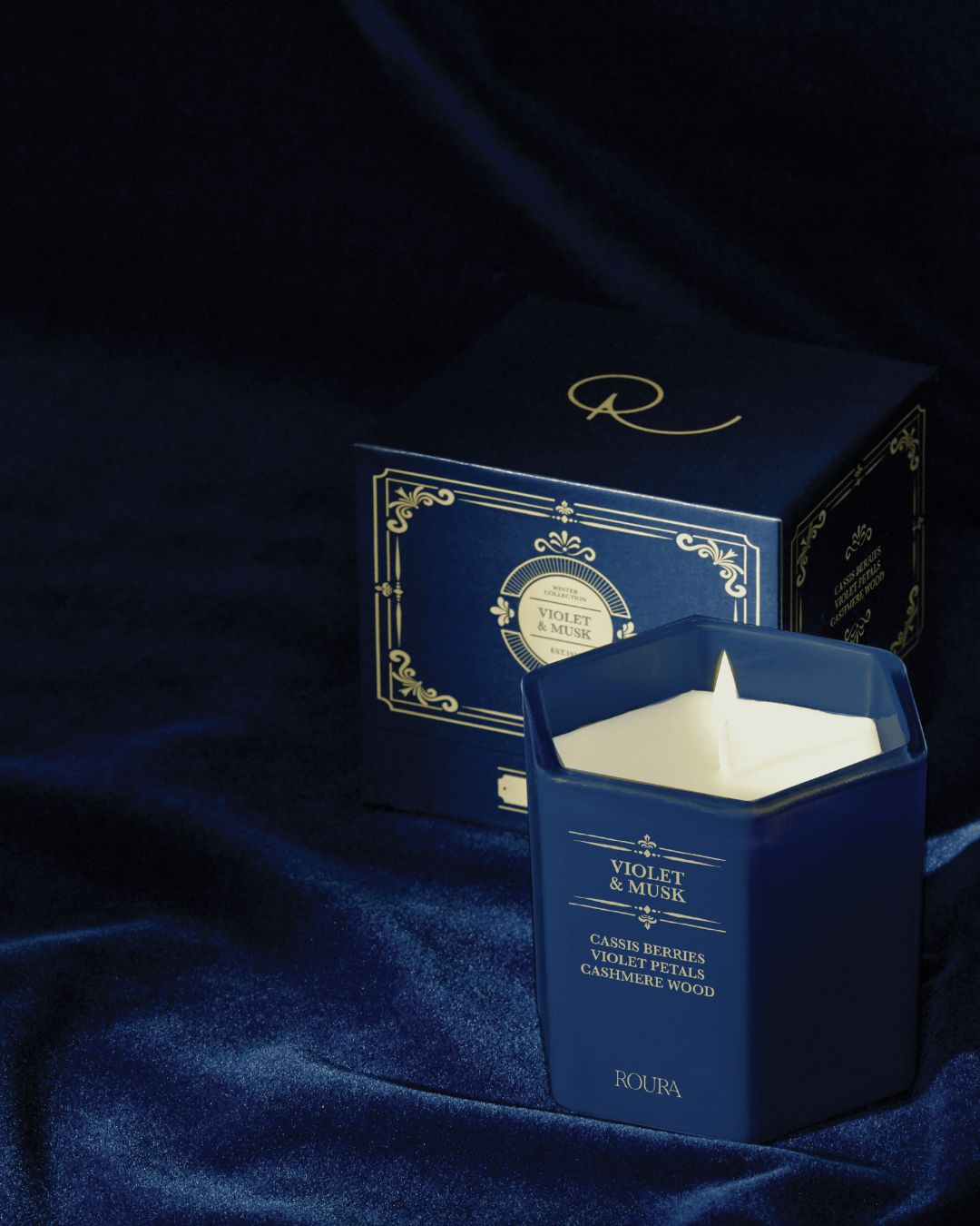 Roura candle Violet & Musk