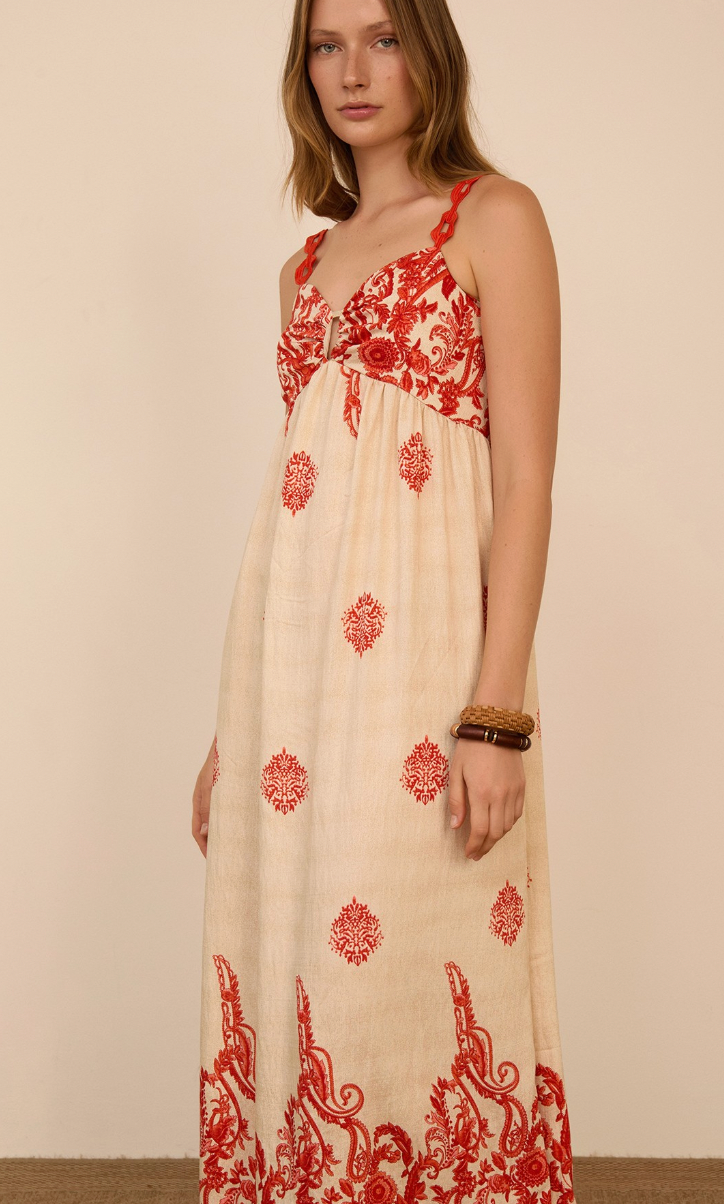 PRINTED LONG DRESS