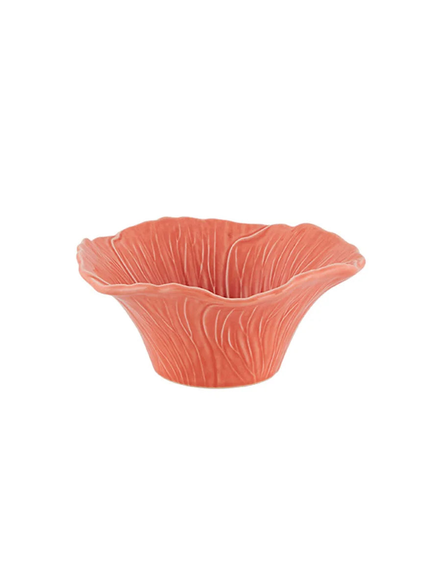 Maria Flor Dessert Bowl Hollyhock - Bordallo Pinheiro