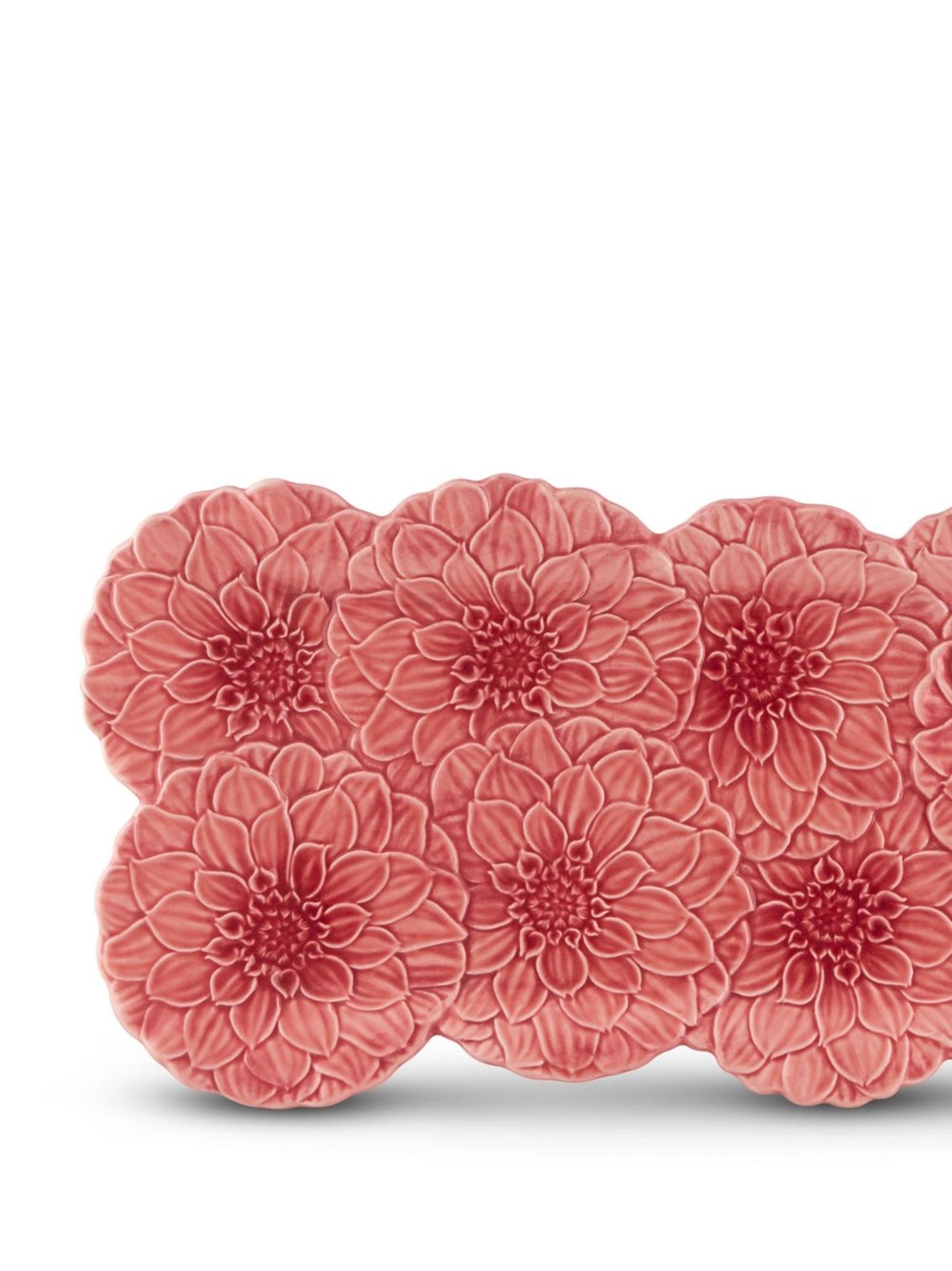 Maria Flor Cake Tray 47 cm, Dahlia Rosa - Bordallo Pinheiro