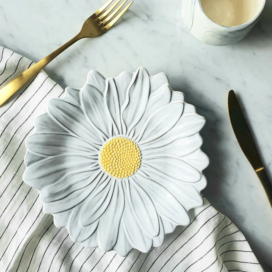 Maria Flor Dessert Plate Daisy - Bordallo Pinheiro