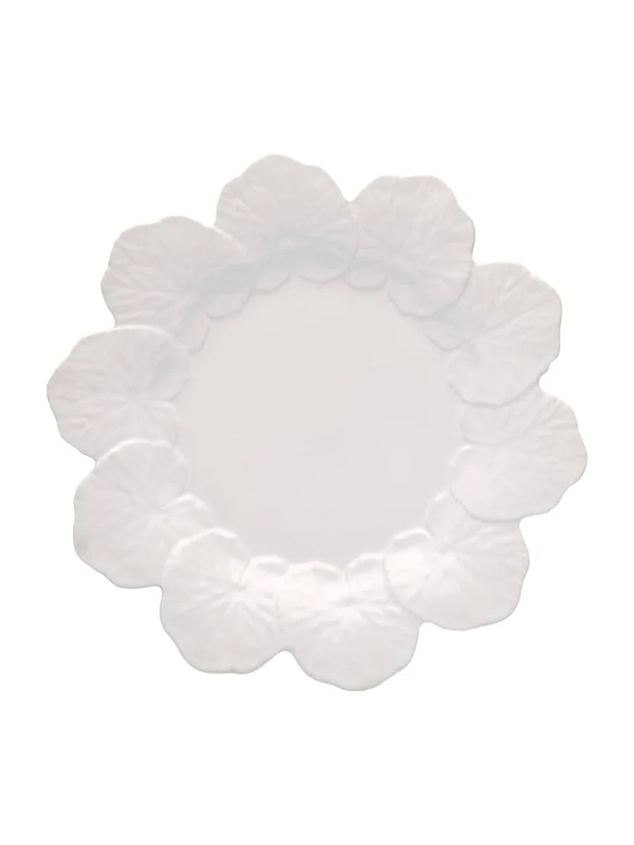 Geranium Dinner Plate White - Bordallo Pinheiro