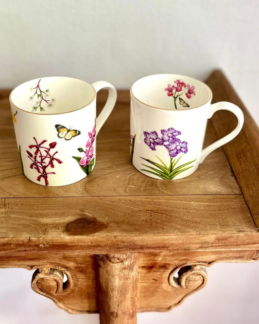 Mug Porcelain Pink Orchid