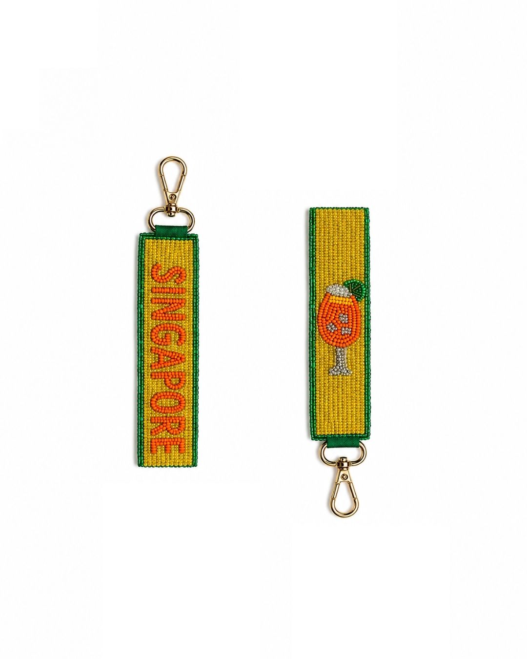 Wristlet Key-Ring - Singapore Aperol Spritz