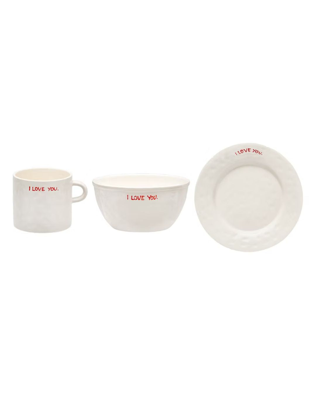 I Love You Breakfast Set