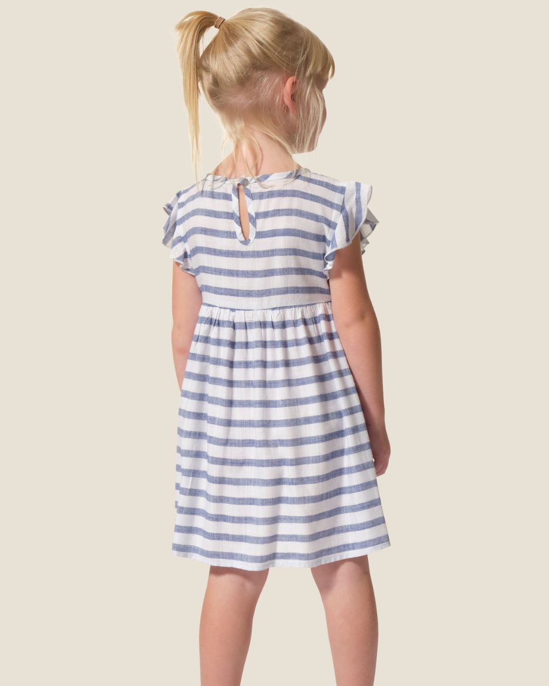 Charlize Stripes Dress – Navy