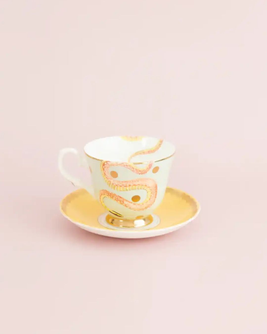 Snakey Teacup & Saucer – Yvonne Ellen