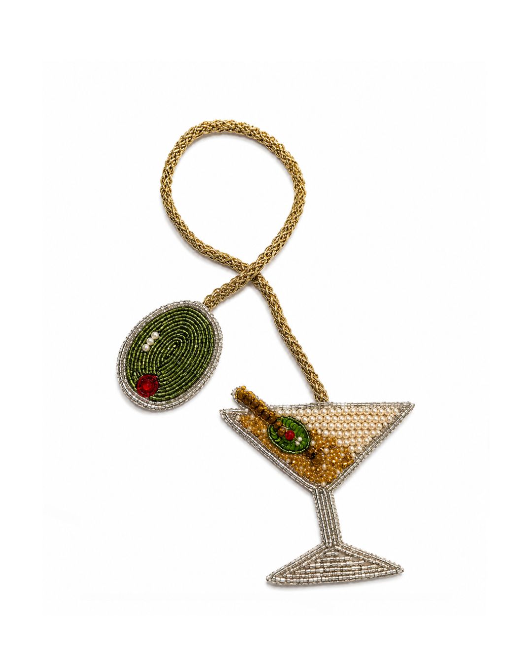 Bag-Tie Charm - Dirty Martini