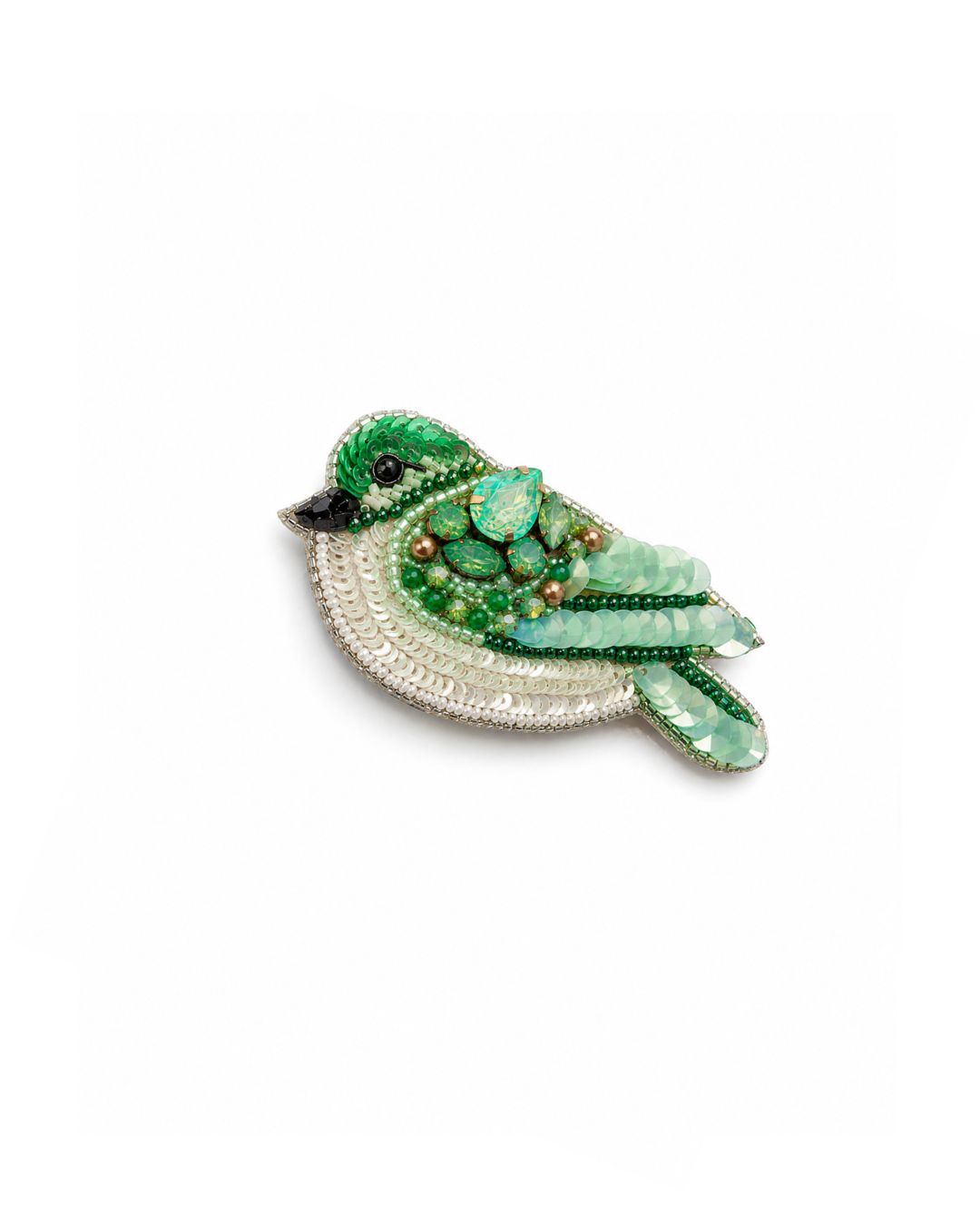 Brooch - Mint Bird