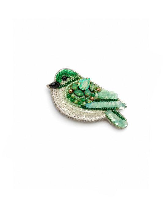 Brooch - Mint Bird