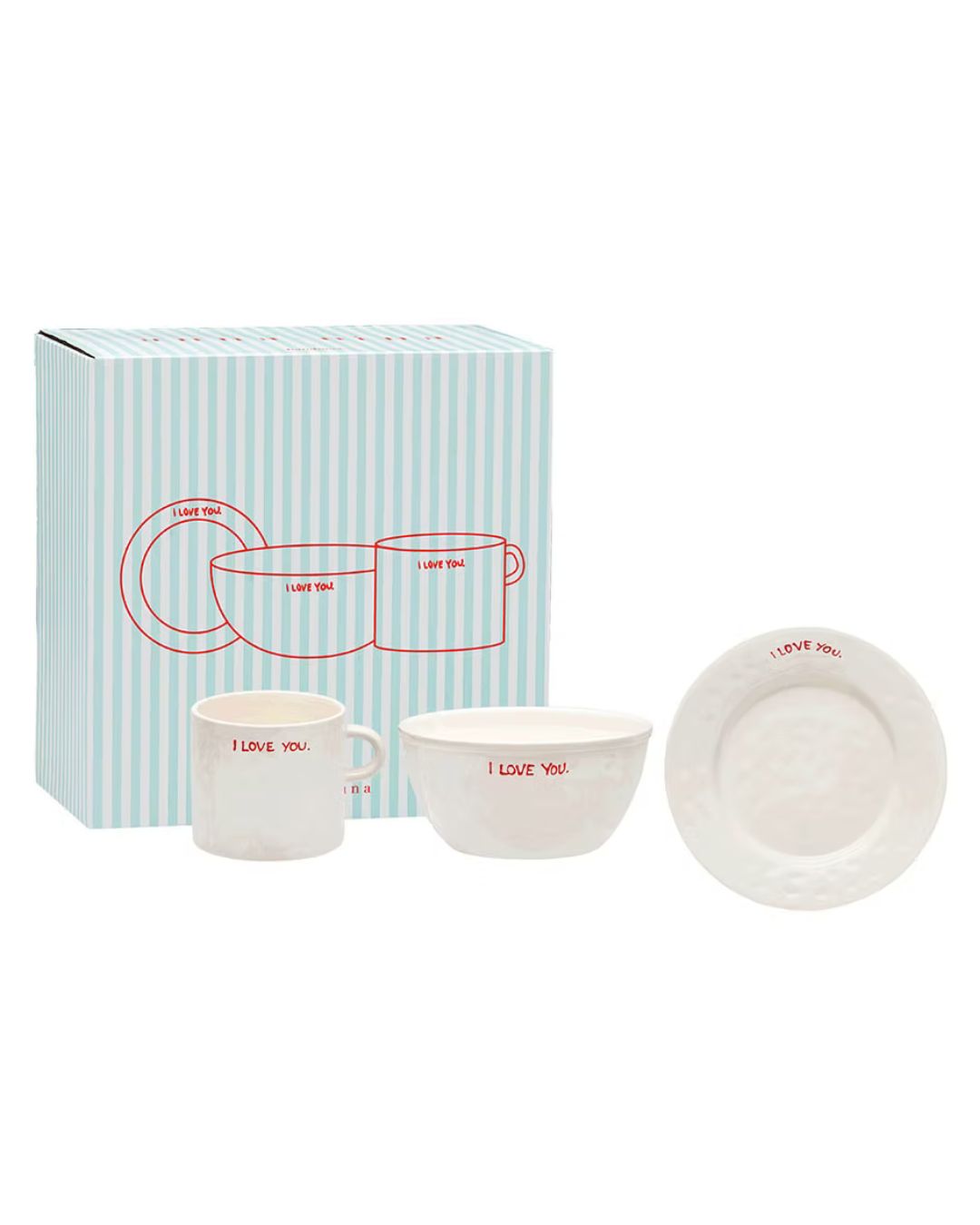 I Love You Breakfast Set