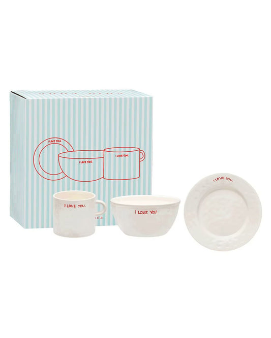 I Love You Breakfast Set