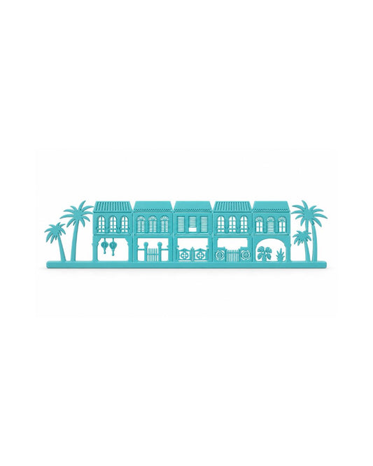 Shophouse Skyline - Blue turquoise