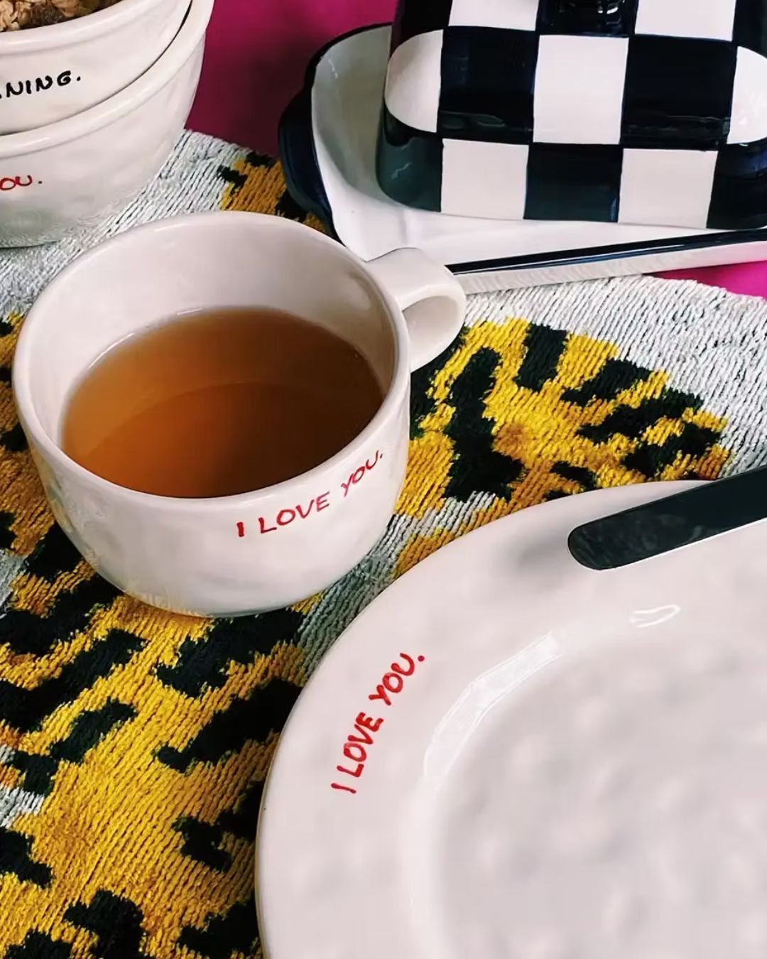 I Love You Breakfast Plate