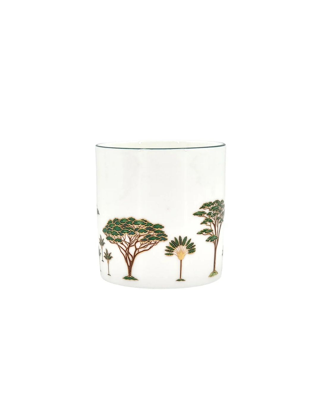 Mug Porcelain Green Tree