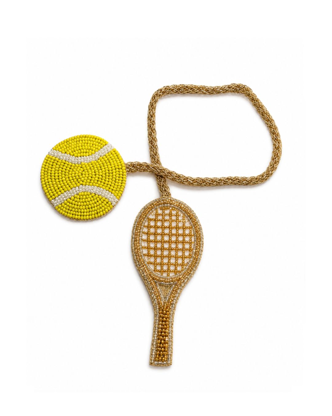 Bag-Tie Charm - Tennis Set