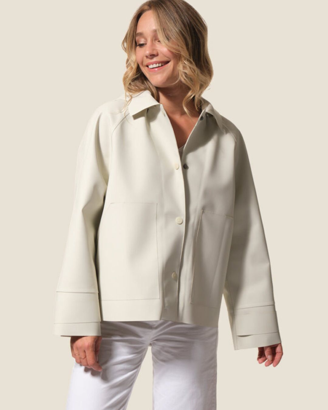EPONA WOMEN RAINCOAT – Ecru