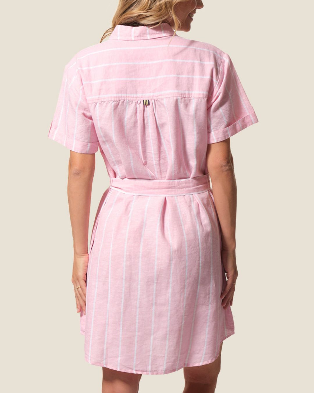 Antona Stripes Shirtwaist Dress
