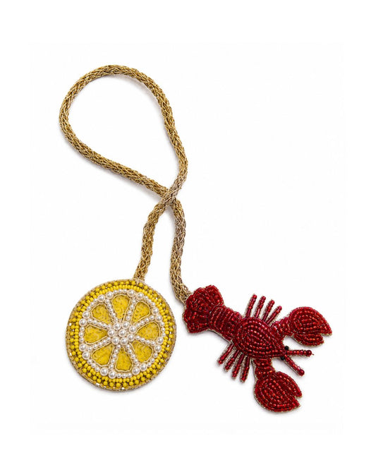 Bag-Tie Charm - Lobster & Lemon