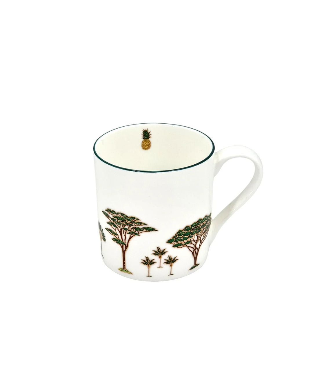 Mug Porcelain Green Tree