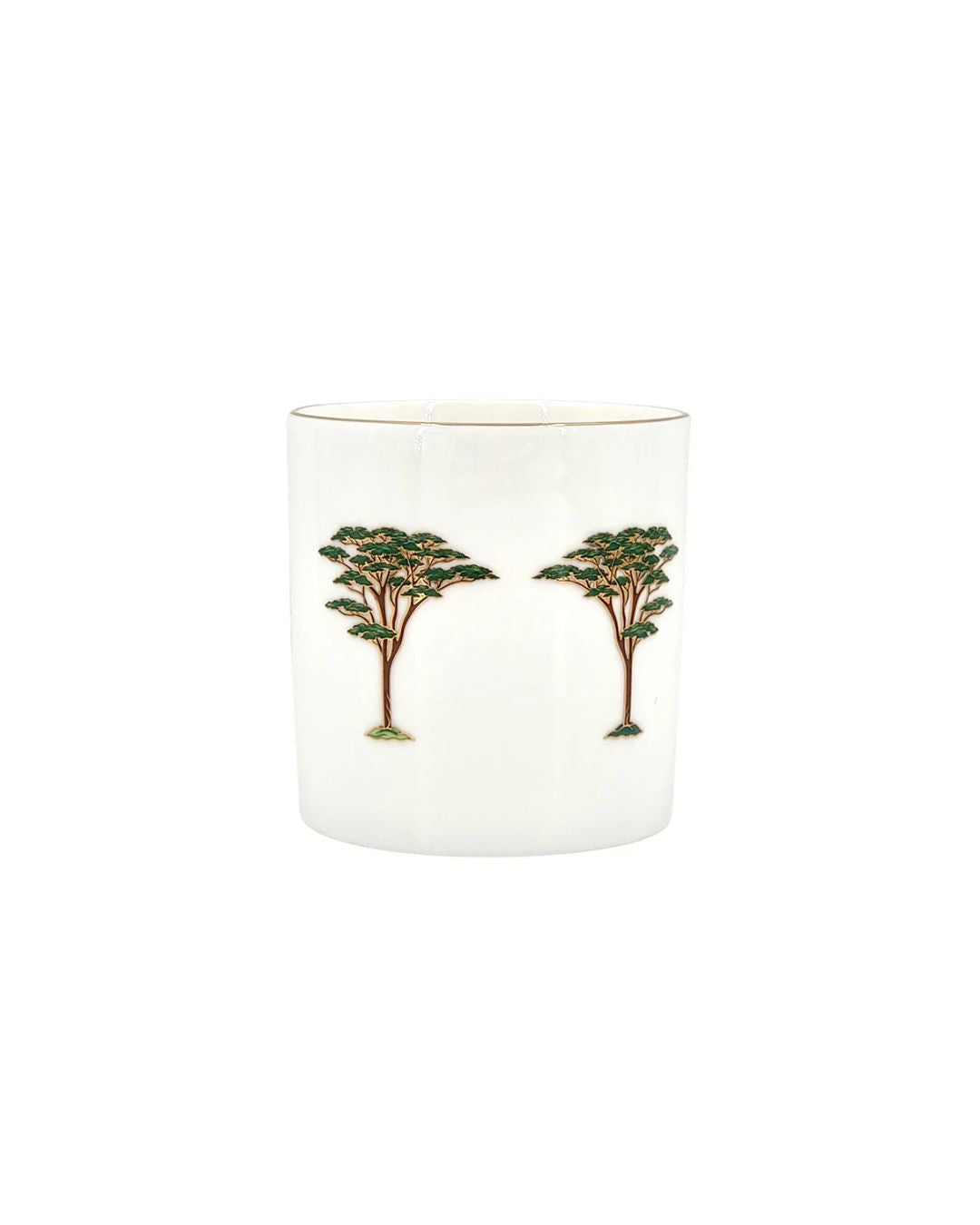 Mug Porcelain Gold Tree Pineapple
