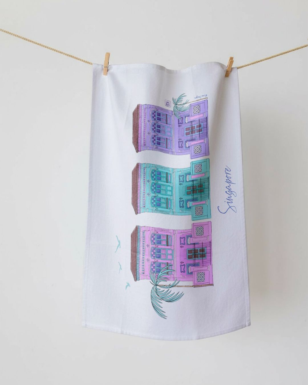 Tea Towel Shophouse Trio