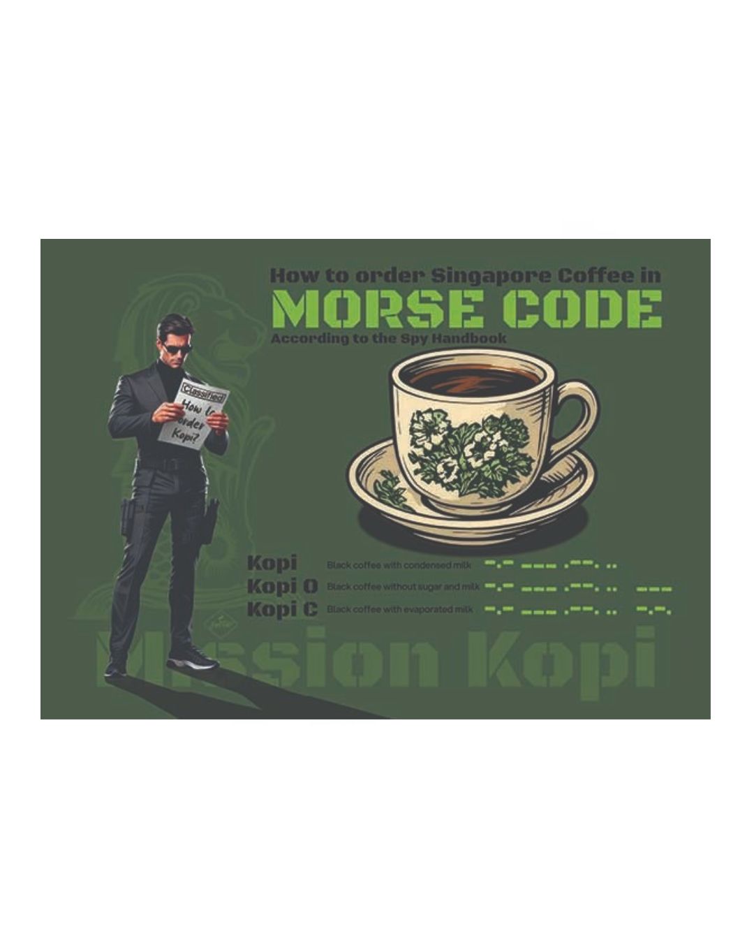 Singapore - Coffee morse code