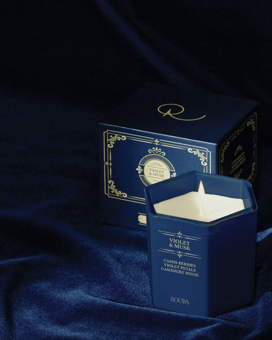 Roura candle Violet & Musk