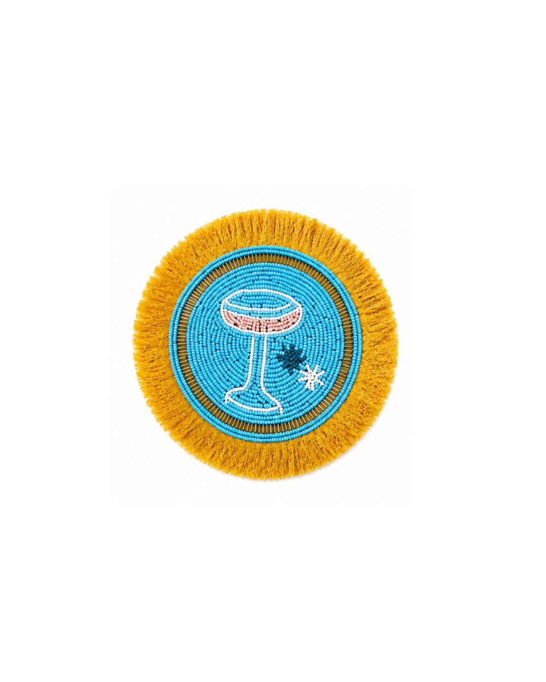 Midnight Martini Beaded Coaster
