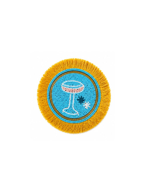 Midnight Martini Beaded Coaster