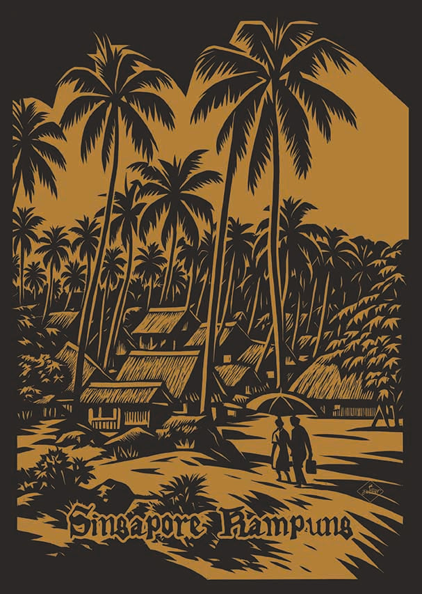 Singapore Kampung brown light brown A4