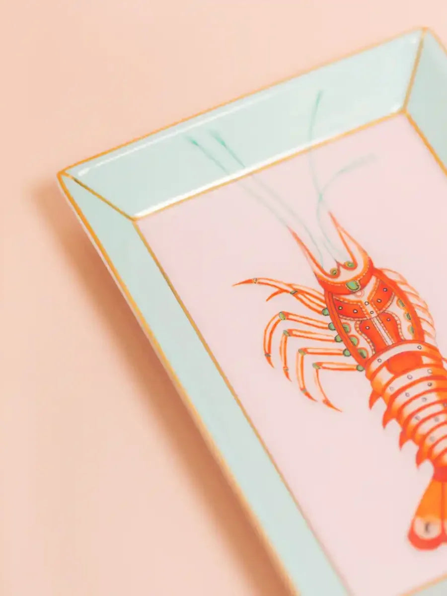 Lobster Rectangular Trinket Dish - Yvonne Ellen