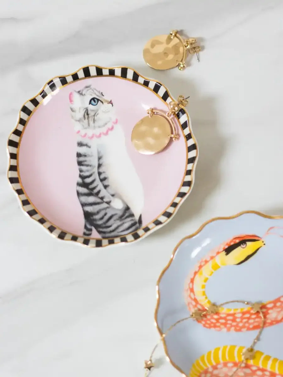 Pussy Round Trinket Dish - Yvonne Ellen