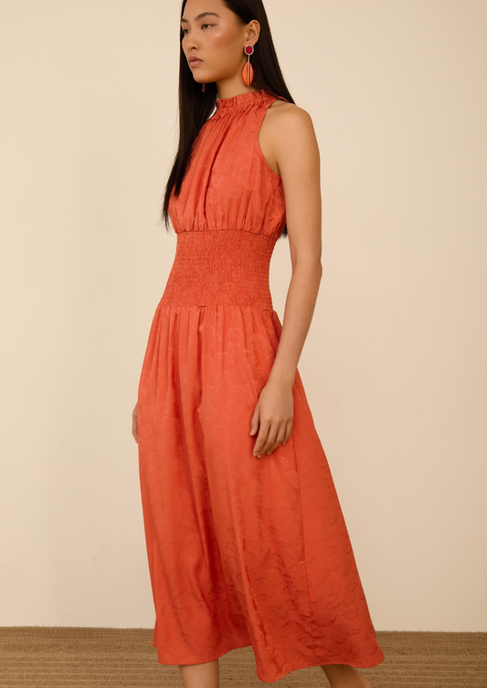 LONG JACQUARD DRESS