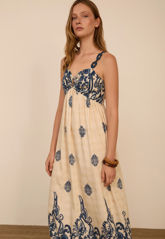 PRINTED LONG DRESS