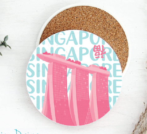 Livac Individual Coaster - Pop-Art - Pink