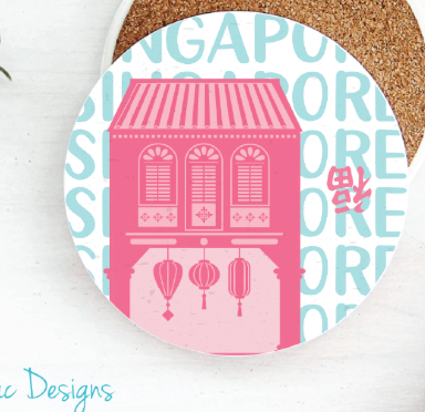 Livac Individual Coaster - Pop-Art - Pink