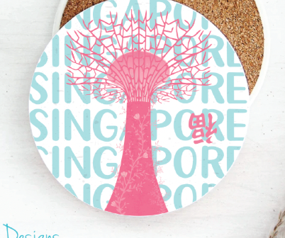 Livac Individual Coaster - Pop-Art - Pink